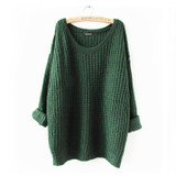 Long Sleeve Jumpers Loose Knitted Pullover Sweater