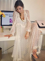 Pretty V-neck Long Sleeves Maxi Dresses