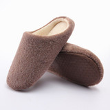 Casual Unisex Warm Winter Pure Color Soft Indoor Slipper Flat Home Shoes