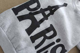 New Grey Floral Print Round Neck Long Sleeve Casual Pullover Sweatshirt