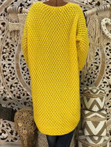 New Yellow Long Sleeve Casual Sweet Going out Pullover Sweater
