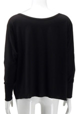 New Black Irregular Off Shoulder Round Neck Long Sleeve T-Shirt New Black Irregular Off Shoulder Round Neck Long Sleeve T-Shirt