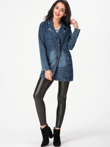 Casual Lapel Single Breasted Denim Coat