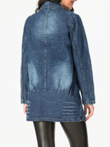 Casual Lapel Single Breasted Denim Coat