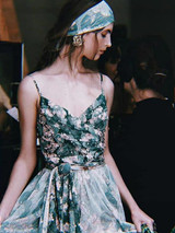 Split-joint Floral Faerie Style Maxi Dresses