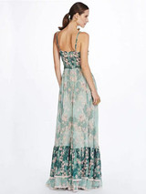 Split-joint Floral Faerie Style Maxi Dresses