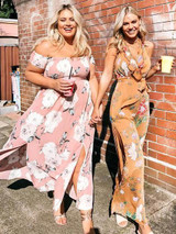 Floral Off-the-shoulder Bohemia Dresses
