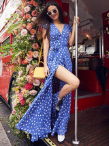 Pretty Bohemia Floral V Neck Maxi Dress Pretty Bohemia Floral V Neck Maxi Dress