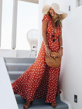 Pretty Bohemia Floral V Neck Maxi Dress Pretty Bohemia Floral V Neck Maxi Dress