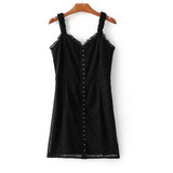 Black Floral Lace Deep V-neck Backless Bodycon Club Mini Dress Black Floral Lace Deep V-neck Backless Bodycon Club Mini Dress