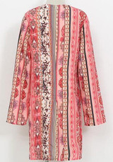 Casual Multicolor Floral Belt Print Fashion Mini Dress