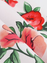 Casual Round Neck Floral Printed Delightful Plus Size Flared Dress