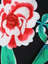 Casual Spaghetti Strap Backless Floral Printed Vintage Bodycon Dress