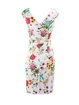 Casual Sweet Heart Floral Printed Bodycon Dress