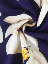 Casual Open Shoulder Floral Printed Bodycon Dress