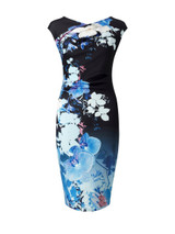 Casual V-Neck Floral Printed Extraordinary Bodycon Dress