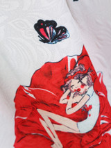 Casual Round Neck Butterfly Cartoon Floral Printed Skater Dress