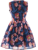 Casual Sleeveless Round Neck Floral Printed Skater Dress