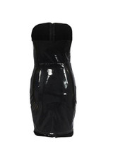 New Black Zipper Bandeau Off Shoulder Patent Leather Backless Latex Bodycon Clubwear Mini Dress New Black Zipper Bandeau Off Shoulder Patent Leather Backless Latex Bodycon Clubwear Mini Dress