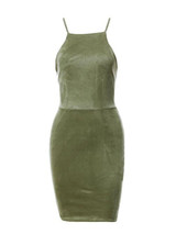 Casual Halter Off Shoulder Bodycon Mini Dress