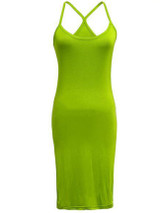 Casual Spaghetti Strap Plain Polyester Bodycon Dress