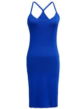 Casual Spaghetti Strap Plain Polyester Bodycon Dress