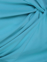 Casual Round Neck Plain Ruched Sleeveless Bodycon Dress