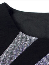 Casual Round Neck Asymmetric Stripe Bodycon Dress Casual Round Neck Asymmetric Stripe Bodycon Dress