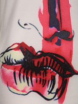 Casual Band Collar Abstract Print Mini Bodycon Dress