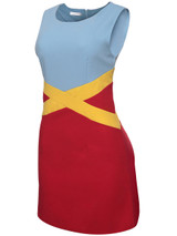 Casual Color Block Extraordinary Round Neck Bodycon Dress