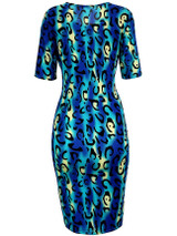 Casual Captivating Leopard Round Neck Bodycon Dress