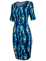 Casual Captivating Leopard Round Neck Bodycon Dress