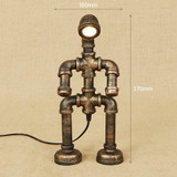 Industrial Retro Loft LED Water Pipe Table Lamp