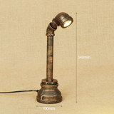 Industrial Retro Loft LED Water Pipe Table Lamp