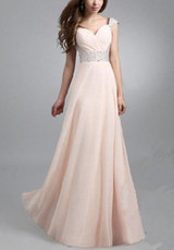 Pink Patchwork Sequin Bandeau Pleated Elegant Maxi Dress