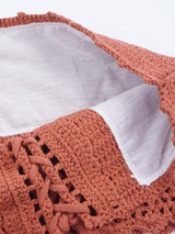 Sexy Two-Pieces Knitting Off Shoulder Bikini Swimwear