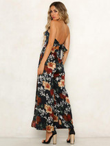 Off Shoulder Floral Printed Bohemia Jumpsuits