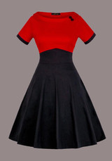 Red Pleated Buttons Off Shoulder Tutu Elegant Homecoming Party Midi Dress Red Pleated Buttons Off Shoulder Tutu Elegant Homecoming Party Midi Dress