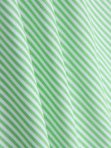 Casual Off Shoulder Flounce Tiered Vertical Striped Bodycon Dress