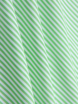 Casual Off Shoulder Flounce Tiered Vertical Striped Bodycon Dress