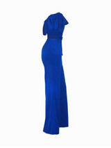 Casual Off Shoulder Flounce Plain Wide-Leg Jumpsuit Casual Off Shoulder Flounce Plain Wide-Leg Jumpsuit