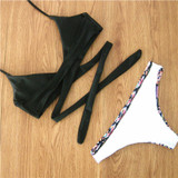 Casual Bikinis Set Push Up Women Swimsuit Sexy Floral Bathing Suit