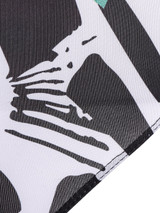 Casual Spaghetti Strap Leaf Printed X-Back One Piece