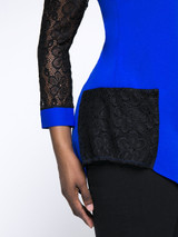 Casual Asymmetric Hem Patchwork Hollow Out Plus Size Blouse Casual Asymmetric Hem Patchwork Hollow Out Plus Size Blouse
