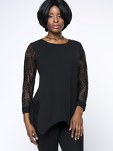 Casual Asymmetric Hem Patchwork Hollow Out Plus Size Blouse Casual Asymmetric Hem Patchwork Hollow Out Plus Size Blouse