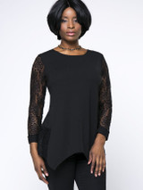 Casual Asymmetric Hem Patchwork Hollow Out Plus Size Blouse Casual Asymmetric Hem Patchwork Hollow Out Plus Size Blouse