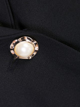 Casual Single Button Notch Lapel Plain Plus Size Puff Sleeve Plus Size Blazer