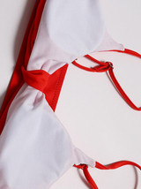 Sexy Solid Bowknot Bikinis Swimwear