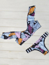 Falbala Stripes Bikinis Swimwear