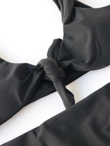 Sexy Knot Solid Bikinis Swimwear